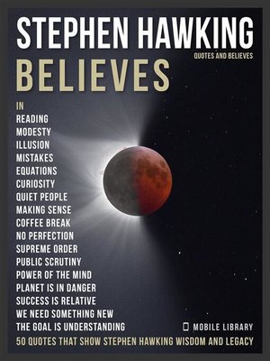 cover image of Stephen Hawking Quotes and Believes